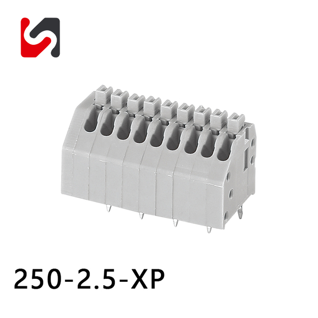 SHANYE BRAND 250-2,5 с шагом 2,5 мм, подпружиненная клеммная колодка для печатной платы