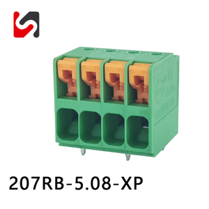 SHANYE BRAND 207RB-5.08 5,08-mm-Pitch-Hot-Sale-Phoenix-Feder-Leiterplattenklemmenblöcke mit hoher Qualität und besserem Preis