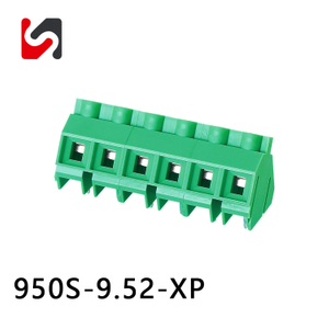 SHANYE BRAND SY950S-9.52 300V 30A heißer Verkauf 9,52 mm Rastermaß PCB-Klemmenblockstecker 45-Grad-Drahtverbindung mit UL-Versorger