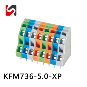 SHANYE BRAND 736-5.0 Phoenix-Leiterplatten-Federhebel-Steckverbinder mit 5,0 mm Rastermaß, heißer Verkauf