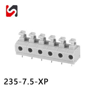 Marca SHANYE 235-7,5 conector de bloque de terminales de 2 pines Phoenix de paso de 7,5mm gran oferta