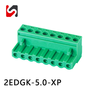Precio competitivo de los bloques de terminales enchufables verdes masculinos femeninos de la echada de 2EDGK-5.0 300V 5.0MM