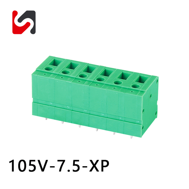 Shanye Brand SY105V-7.5 300V 20A Venta caliente Hot 7.5 mm PHOENIX Terminal de tornillo PCB Suministro de alta corriente