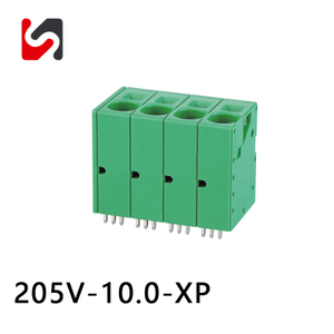 SHANYE MARCA 205V-10.0 10.0mm passo phoenix tipo mola terminal bloco conector pcb para conexão de fio pcb 