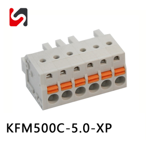 SHANYE MARCA KFM500C-5.0 300V Promoção venda quente conector pcb masculino feminino 5.0mm reto