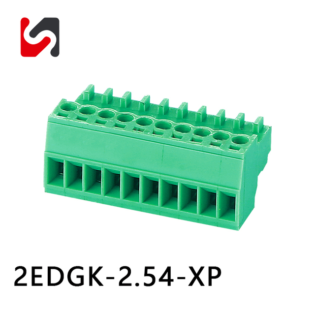 2EDGK-2.54 terminal de parafuso 300V passo 2,54 mm marca shanye