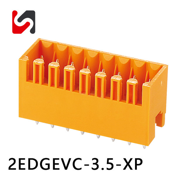 Conector de bloco terminal plugável pcb 2EDGEVC-3.5
