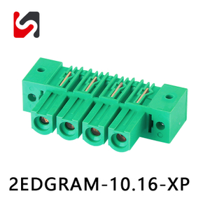 Tira de conector elétrico da marca Shanye 2EDGRAM-10.16 com flange substitui Phoenix venda quente