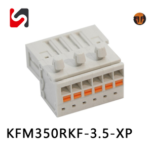 SHANYE BRAND KFM350RKF-3.5 300V buen precio 3,5 mm bloques de terminales enchufables proveedor hembra macho
