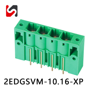 SHANYE BRAND 2EDGSVM-10.16 300 В 450 В горячая распродажа 10,16 мм разъем для печатной платы Phoenix с фланцем