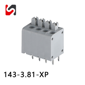 SHANYE BRAND 143-3.81 Fornecedor de blocos de terminais com mola de 3,81 mm
