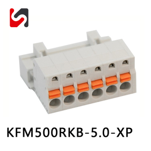SHANYE MARCA KFM500RKB-5.0 300V phoenix bloco terminal plugável 5.0mm passo macho 2P-24P chinês