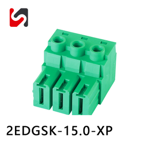 SHANYE BRAND 2EDGSK-15.0 600V 115A vendita calda grande corrente 15.0mm morsettiere innestabili femmina con fornitore UL