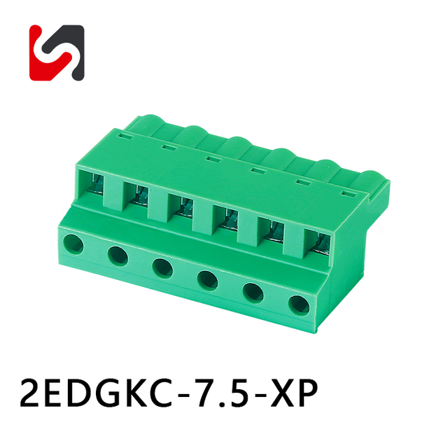 2EDGKC-7.5 300 V 10 A hochwertige steckbare Anschlussblöcke mit 7,5 mm Rastermaß für Leiterplatten