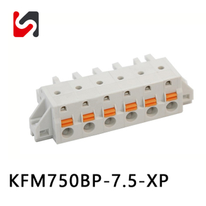 SHANYE MARCA KFM750BP-7.5 300V 10A phoinex substituir bloco terminal plugável fornecedor feminino masculino 