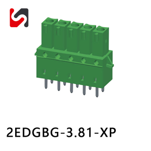 Bloco terminal 2EDGBG-3.81 da marca SHANYE passo 3,81 mm 300V substitui phoinex 