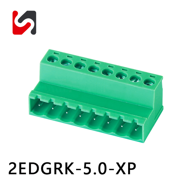 SHANYE BRAND 2EDGRK-5.0 Connettori per scheda PCB collegabili con passo da 5,0 mm maschio femmina da filo a filo 